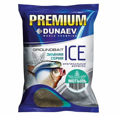Прикормка зимняя Dunaev Premium 0,9 кг Мотыль