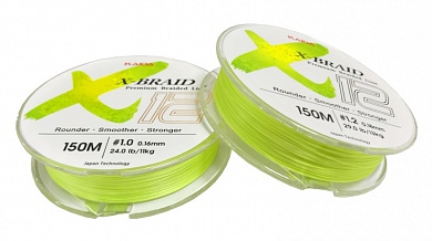 Шнур Kaida X-Braid X12 Chartreuse 150м #1
