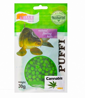 Насадка Grizzly Baits Puffi mini Hemp (Конопля) 30гр