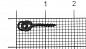 Винт для насадки Nautilus Screw With Ring 1х12х4мм