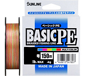 Шнур Sunline Basic PE HG X4 Multicolor 150m #0.8