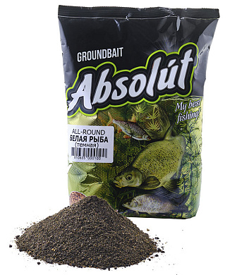Прикормка Absolut 0,75кг Белая Рыба (Тёмная)