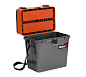 Ящик рыболовный зимний Helios FishBox 19л серый/оранжевый
