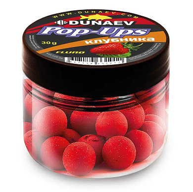 Бойлы Dunaev Pop-Up 6мм Клубника 30гр