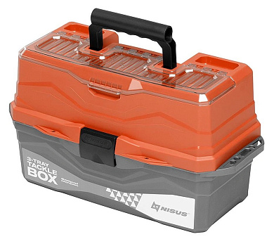 Ящик трёхполочный Nisus Tackle Box Оранжевый