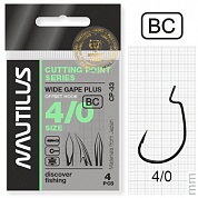 Офсетные крючки Nautilus Cutting Point Series Wide Gape Plus CP-33 BC #4/0