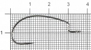 Офсетный Крючок Decoy KG Hook Worm 17 #1/0