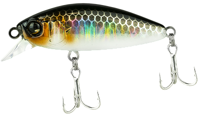 Воблер Jackall Abbey Minnow 38SF #HL Silver & Black