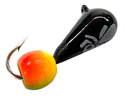 Мормышка Wormix WCP Капля чёрная d-3,5мм 0,55гр