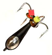 Мормышка WestMan Арсенал Чёртик d-4мм 1,5гр с коронкой 4 крючка